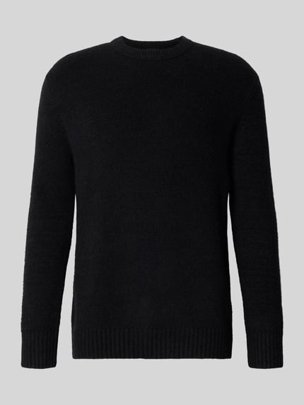 Strellson Regular Fit Strickpullover mit Woll-Anteil Modell 'BOSSE-R' Black 2
