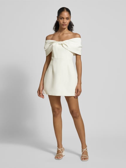 Forever New Cocktailkleid mit Nahtreißverschluss Modell 'Scottie' Weiss 1