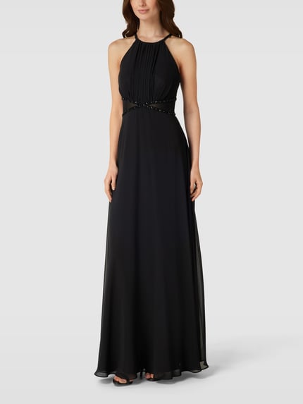 Jake*s Cocktail Abendkleid mit Strasssteinbesatz Black 1