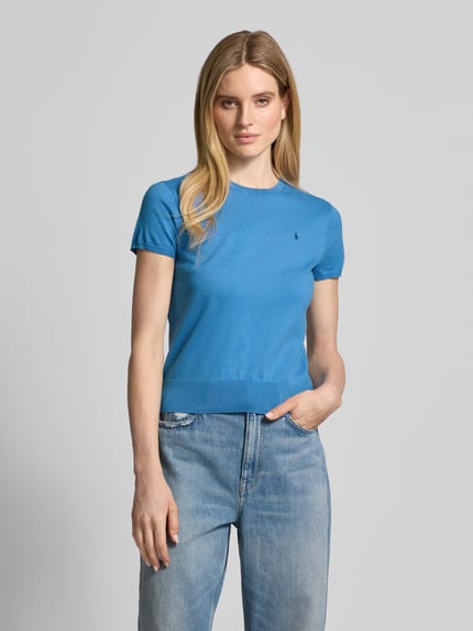 Polo Ralph Lauren Gebreid shirt met logostitching Blauw - 4