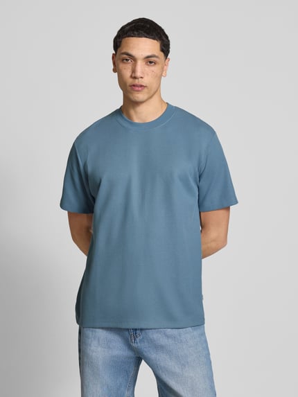 JACK & JONES T-Shirt mit Rundhalsausschnitt Modell 'AUSTIN' Jeansblau 4
