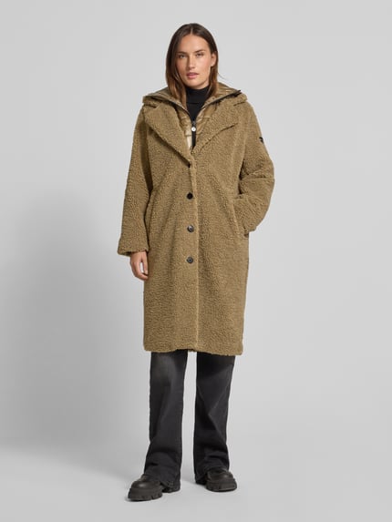 Frieda & Freddies Płaszcz teddy z pikowanym elementem model 'GINE2' Khaki 4