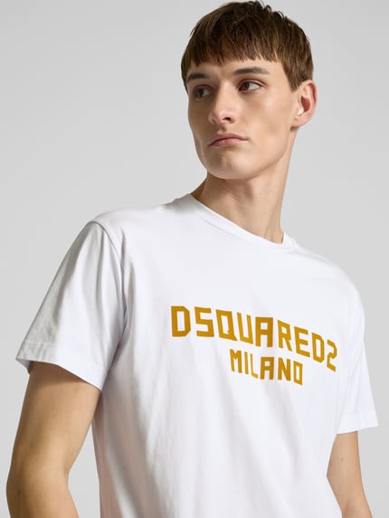 Dsquared2 T-Shirt mit Label-Detail Weiss 3