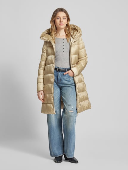 Save The Duck Steppmantel mit Kapuze Modell 'LYSA' Beige 1
