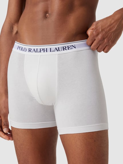 Polo Ralph Lauren Underwear Trunks aus Baumwoll-Mix im 3er-Pack Hellgrau Melange 3