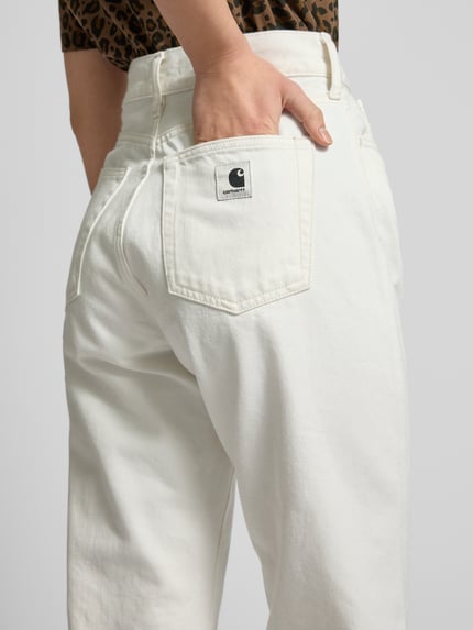 Carhartt Work In Progress Straight Leg Jeans aus reiner Baumwolle Modell 'Noxon' Ecru 3