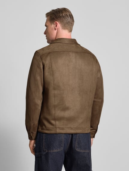 MCNEAL Regular fit overhemdjack met borstzakken Middenbruin - 5