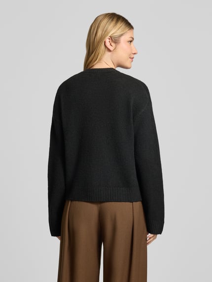 Christian Berg Woman Relaxed Fit Strickjacke mit Baumwoll-Anteil Black 5
