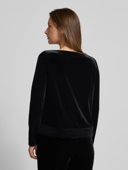 Emporio Armani Longsleeve mit U-Boot-Ausschnitt Black 5