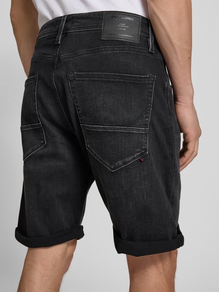 JACK & JONES Regular Fit Jeansshorts im 5-Pocket-Design Modell 'RICK' Black 3