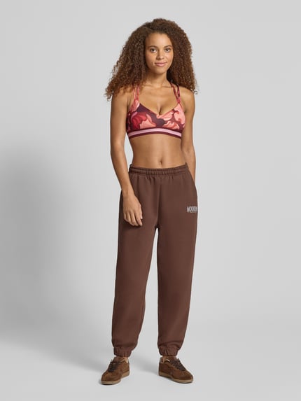 PUMA Sport-BH mit Logo-Print Bordeaux 1