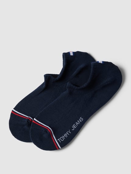 Tommy Hilfiger Füsslinge mit Kontraststreifen im 2er-Pack Marine 1