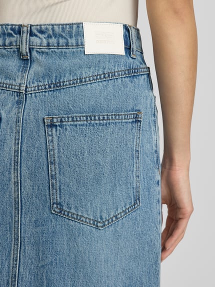 Gestuz Knielanger Jeansrock im 5-Pocket-Design Modell 'layza' Jeansblau 3