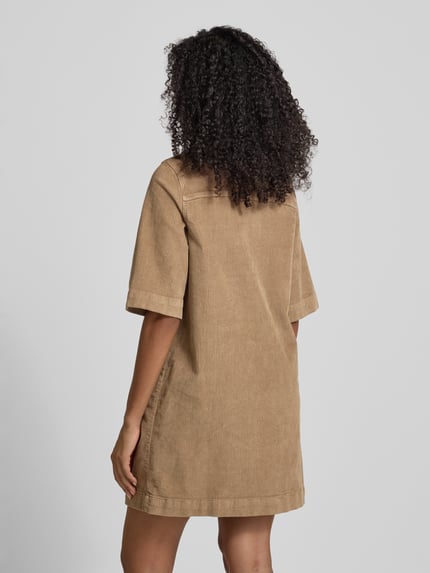 VERO MODA Flatteuze vrijetijdsjurk van katoenmix, model 'FENJA' Zand - 5
