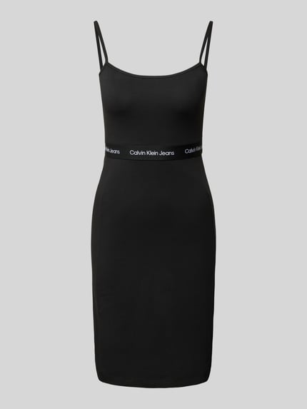 Calvin Klein Jeans Minikleid mit Spaghettiträgern Black 2