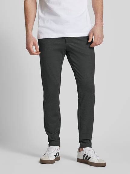ONLY & SONS Slim Fit Jeans mit Stretch-Anteil Modell 'Mark' Anthrazit Melange 4