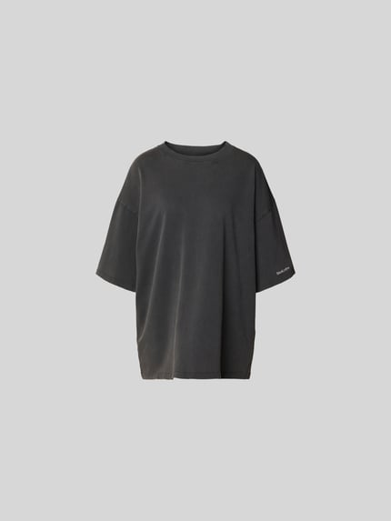 t-shirt o kroju oversized z wyhaftowanym logo Shop The Look MANNEQUINE