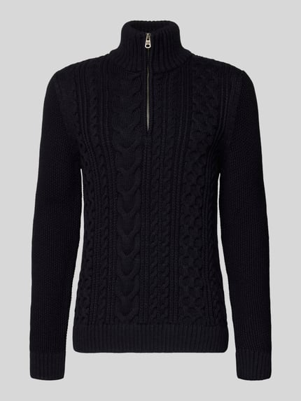 Superdry Loose fit schipperstrui met ribboorden Donkerblauw - 2