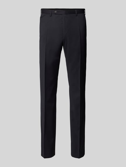 Slim Fit Anzughose mit Bügelfalten Modell 'Move Apollo' Shop The Look MANNEQUINE
