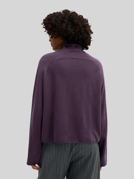 Marc O'Polo Rollkragenpullover mit Mock Neck Pflaume 5