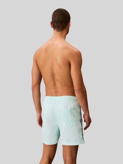 Calvin Klein Underwear regular fit zwembroek met logoband Turquoise - 5