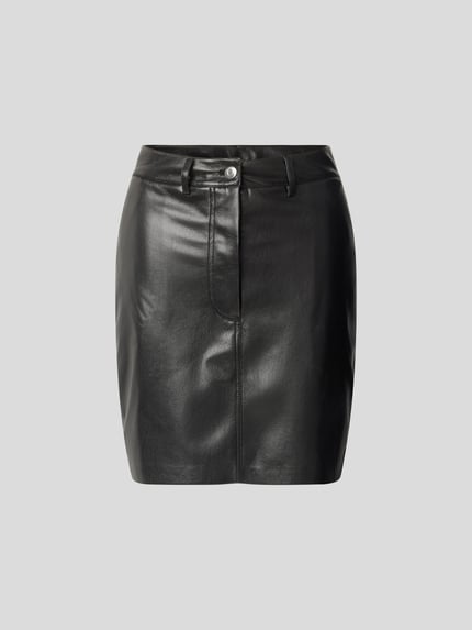Nanushka Minirok in leerlook Zwart - 2