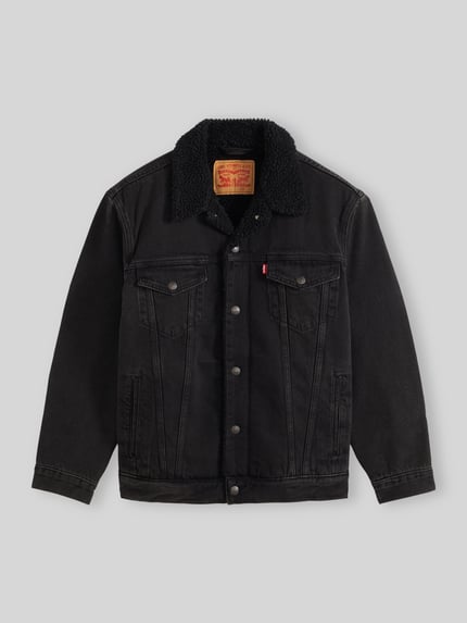 Levi's® kurtka jeansowa o kroju regular fit z czystej bawełny Czarny 2