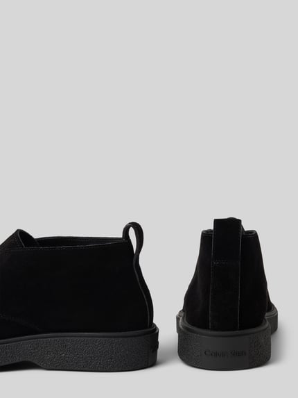 CK Calvin Klein Schnürschuhe aus echtem Leder Modell 'Desert' Black 2