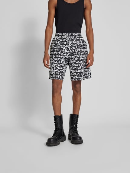 VETEMENTS Short met elastische band Zwart - 4