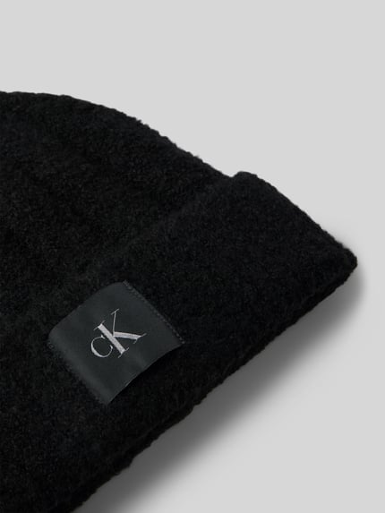 CK Calvin Klein Beanie in Bouclé-Optik mit Woll-Anteil Black 2