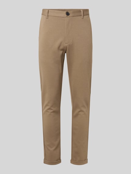 Cropped Stoffhose mit französischen Eingrifftaschen Shop The Look MANNEQUINE