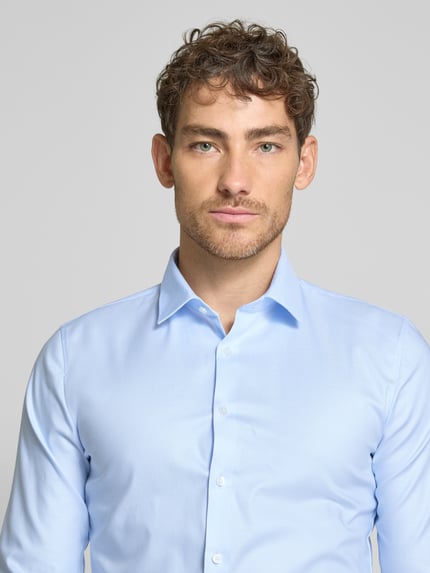 OLYMP No. Six Super slim fit zakelijk overhemd met kentkraag Bleu - 3