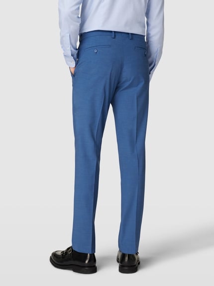 MCNEAL Slim Fit Anzughose mit Bügelfalten Jeansblau 5
