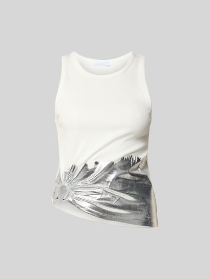 Tanktop met plooien Shop The Look MANNEQUINE