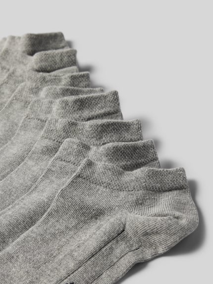camano Sneakersocken mit Rippenbündchen im 7er-Pack Modell 'Soft' Mittelgrau Melange 2