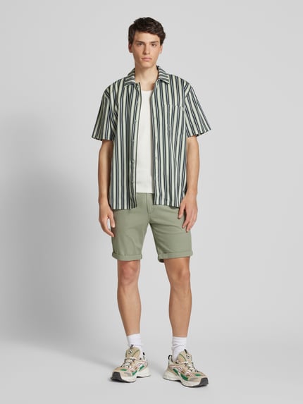 JACK & JONES Regular Fit Shorts mit Strukturmuster Modell 'FURY' Lind 1