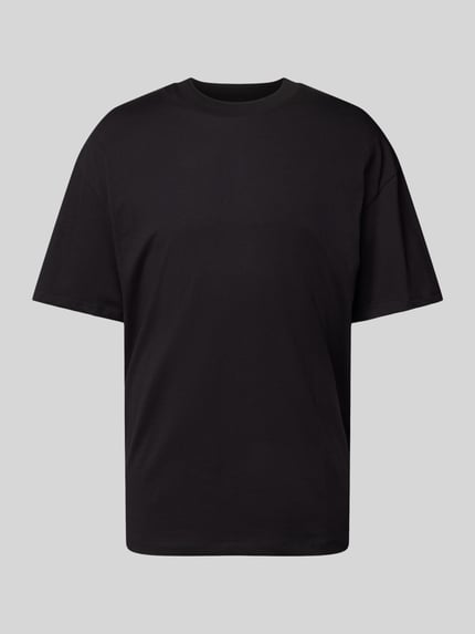 JACK & JONES T-Shirt mit geripptem Rundhalsausschnitt Modell 'BRADLEY' Black 2
