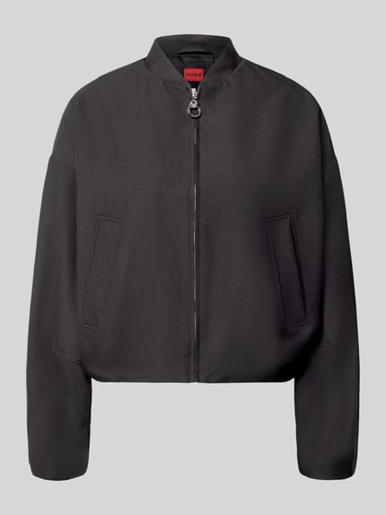 Regular Fit Bomberjacke mit Zweiwege-Reißverschluss Modell 'Antean-1' Shop The Look MANNEQUINE
