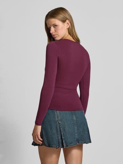 ONLY Regular Fit Langarmshirt aus Baumwoll-Mix Modell 'MIRA'                                                                                                                                                                                                                                                                            ' Bordeaux 5
