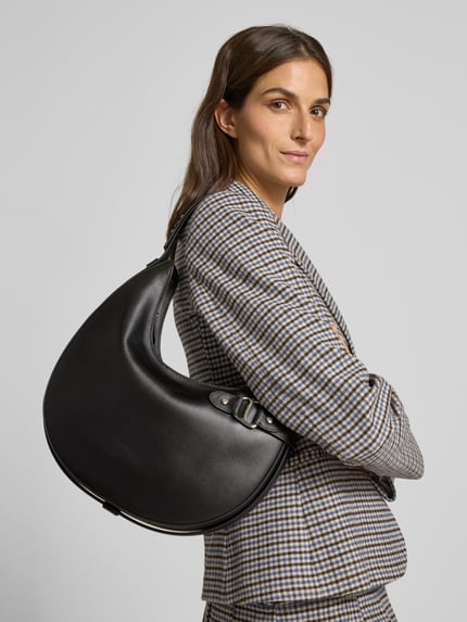 Lauren Ralph Lauren Handtas van echt runderleer met logo-applicatie Black - 1