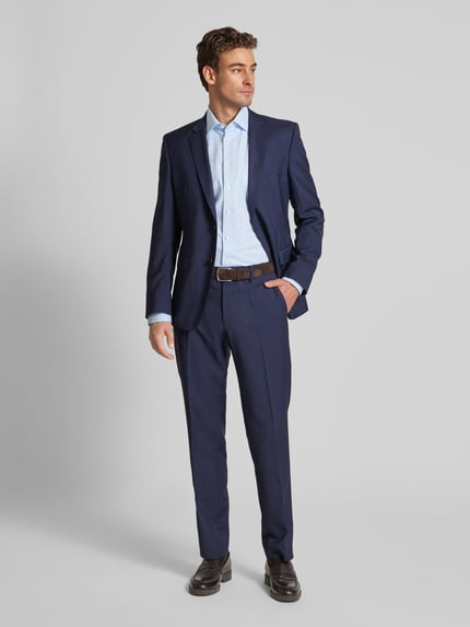 OLYMP Regular fit businessoverhemd van twill Lichtblauw - 1