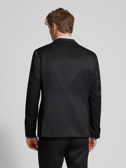 MCNEAL Regular Fit Sakko aus Satin Black 5