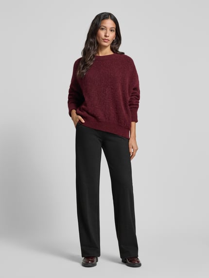 ANGELS Stoffen broek met elastische band, model 'LIZ' Antraciet gemêleerd - 1
