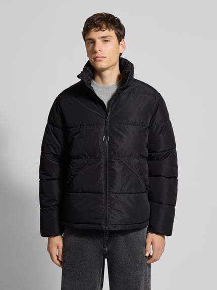 ONLY & SONS Regular Fit Puffer Jacket mit Stehkragen Modell 'PACK' Black 4