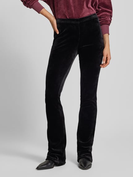 ARMEDANGELS Slim fit bell bottom met labeldetail, model 'RONJAAL' Zwart - 4