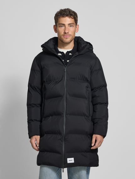 khujo Steppmantel mit Label-Patch Modell 'Caius' Black 4