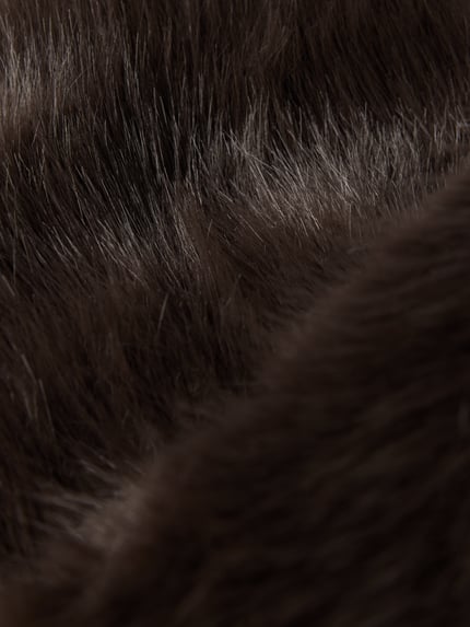 OPUS Schal mit weichem Fleece Modell 'Awifey' Mittelbraun 2