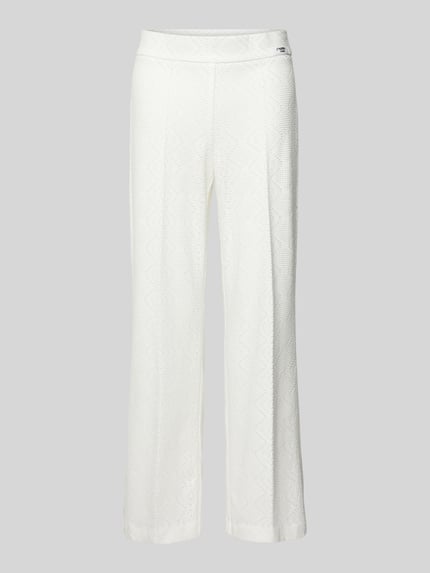 CAMBIO Straight leg broek met verkort model, model 'FAITH' Offwhite - 2
