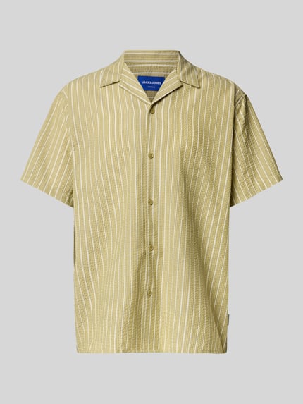 JACK & JONES Freizeithemd mit Knopfleiste Modell 'LUKE' Khaki 2