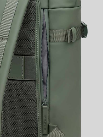 Kapten & Son Rucksack mit Flaschenhalterung innen Modell 'HELSINKI' Schilf 5